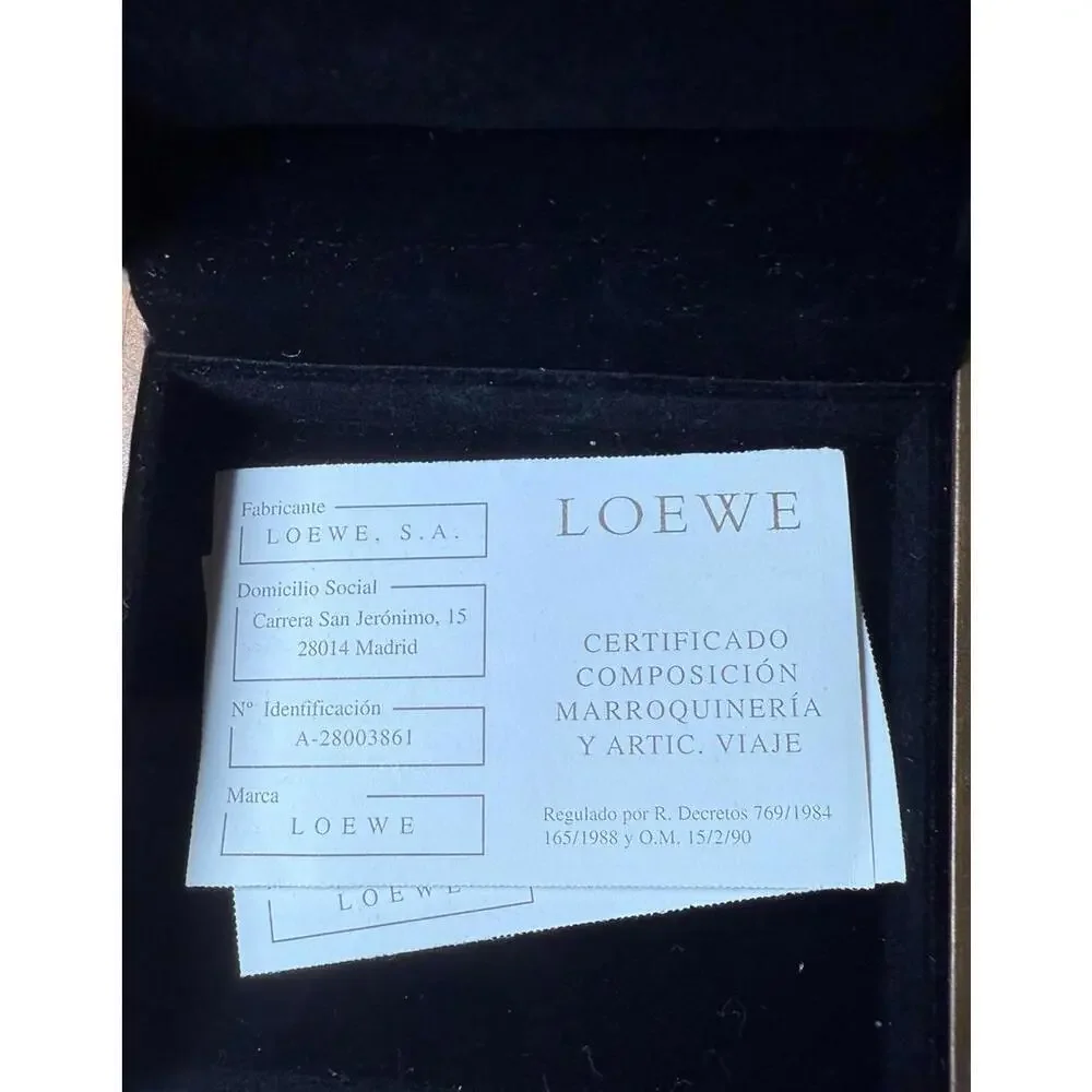 Loewe Silver Pendant Tag Necklace